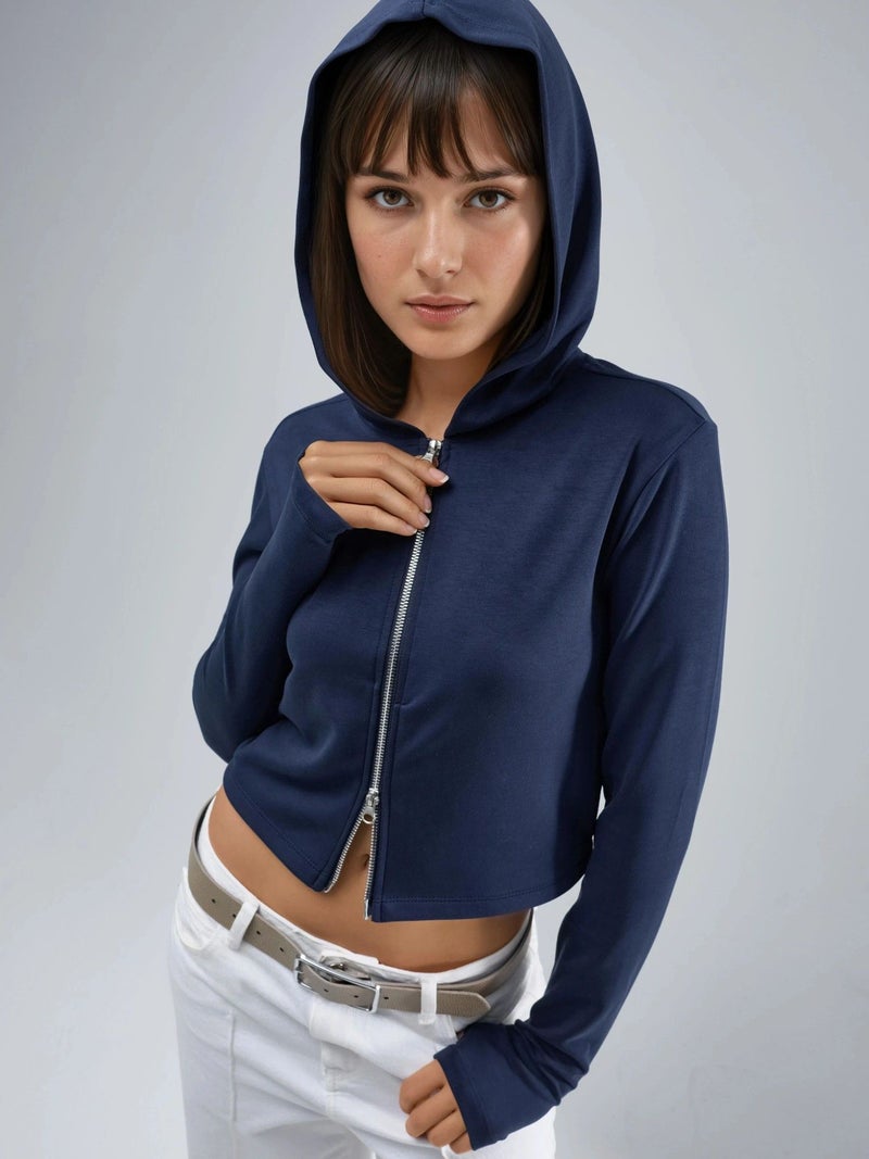 BUSEM Hooded Zip-Up Regular Fit Jacket - Image 1